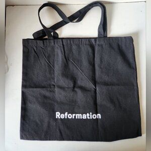 REFORMATION | Canvas Tote Bag Black